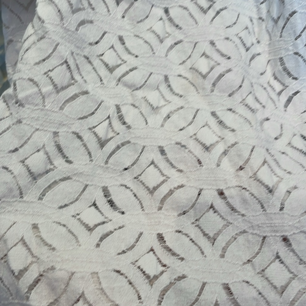 White Lace Ruffle Top - Picture 4 of 6